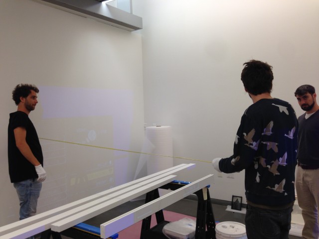 Set-up, Installation "A Good Day" from Andrew M Mezvinsky at the ACFNY, 2015